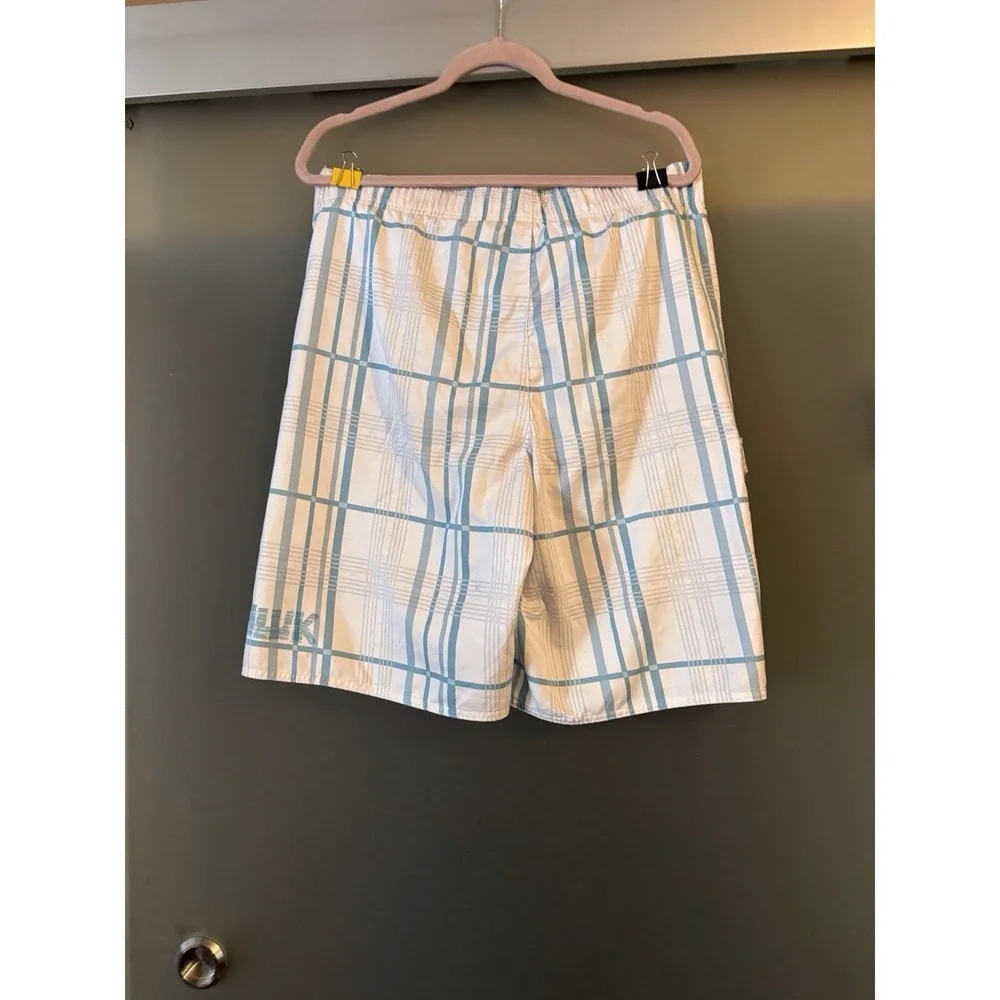 Hawk Mens Size M Shorts Plaid